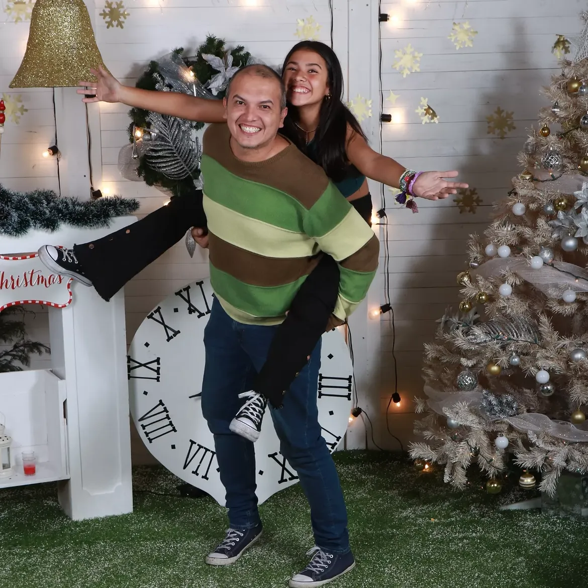 David Sastre con su hija Angélica